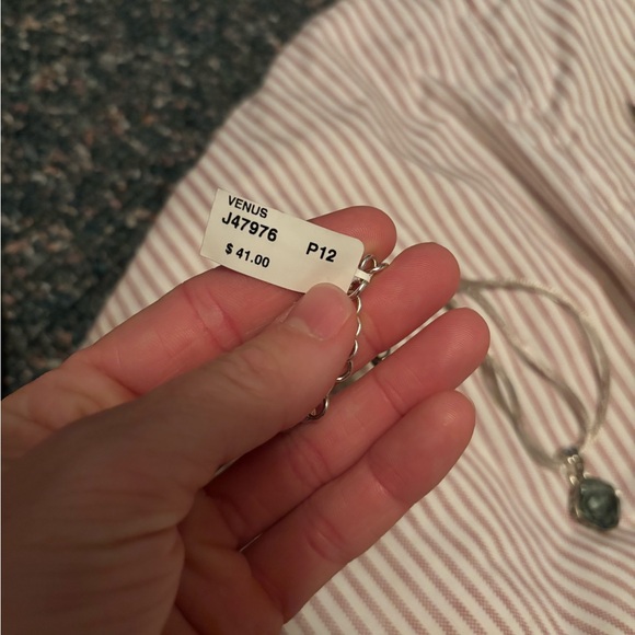 Brighton Silver Necklace with Black Pendant - Picture 4 of 8